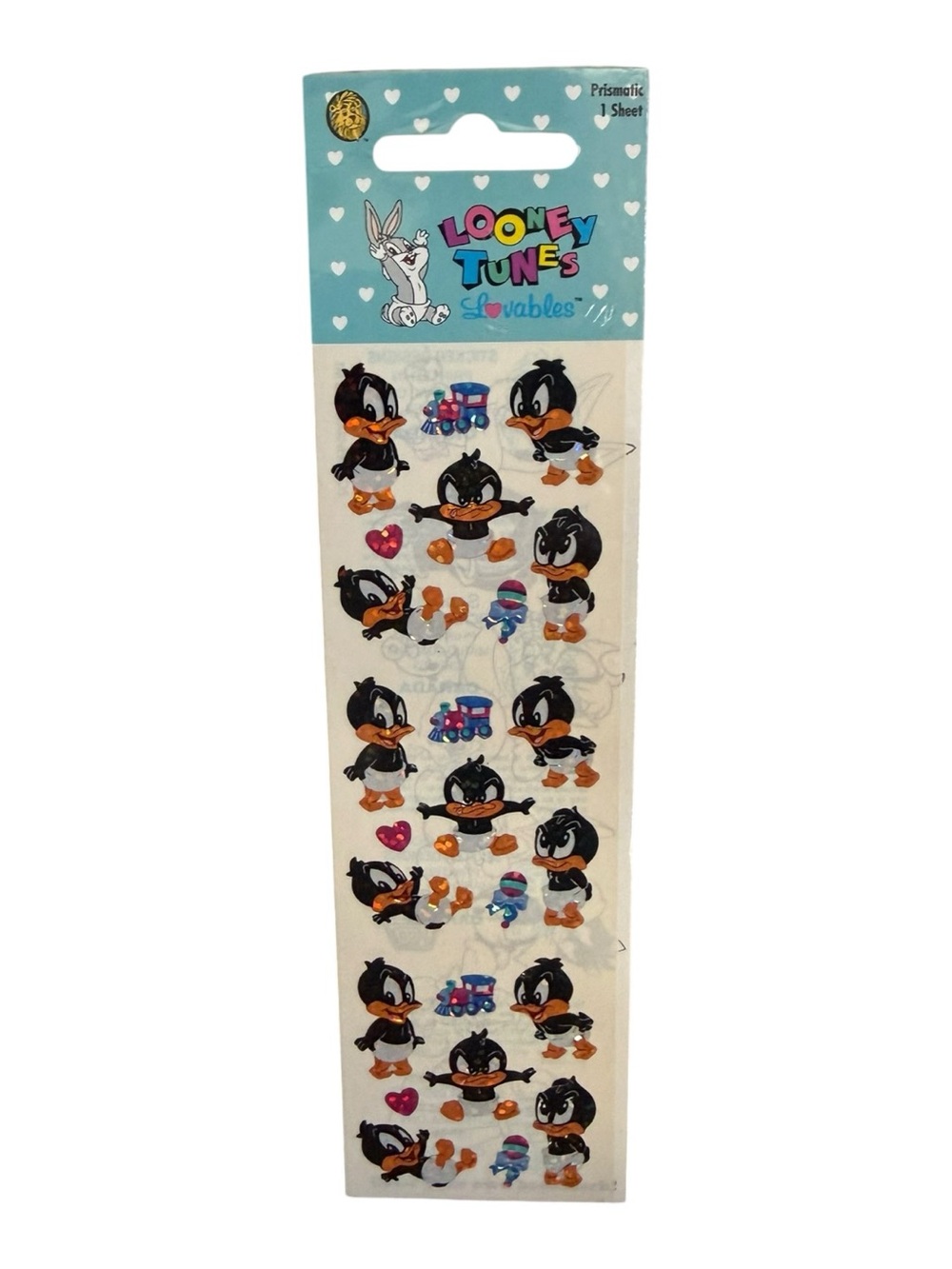 SANDYLION LOONEY TUNES BABY DAFFY DUCK PRISMATIC COLLECTIBLE STICKERS SEALED